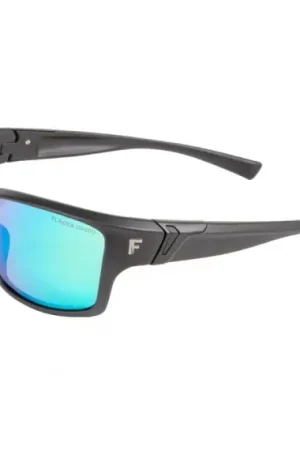 Prix Bas Fladen Polarized Sunglasses Floating Matt Black Green Revo Lens
