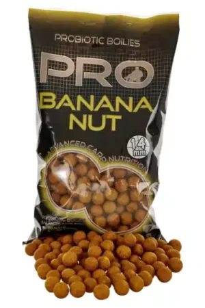 Starbaits Pro Banana Nut Boilies 800g - 14mm Remise