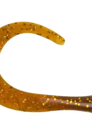 Seulement Aujourd'hui TrueGlide Guppie Tail Down Size, 3 curly, Gold/Gold Glitter