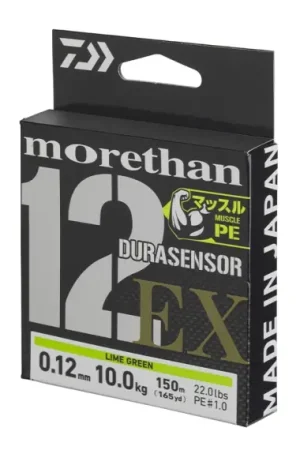 Usine Directe Daiwa UVF Morethan Durasensor X12 SI3 Lime Green - 0.12mm, 150m