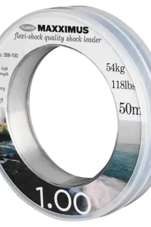 Fladen Maxximus Flexi-Shock Leader 50m - 0.80mm 77.2Lbs Jusqu'à Épuisement Des Stocks