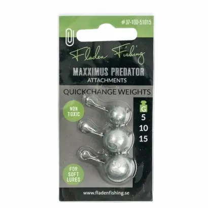 Super Prix Quickchange weights for soft lures 5-10-15g