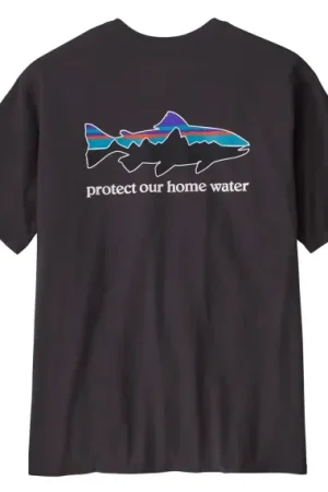 Patagonia M's Home Water Trout Organic T-Shirt Ink Black - XL Offre Du Jour