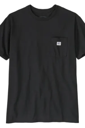 Super Prix Patagonia Shop Sticker Pocket Responsibili-Tee Black - S
