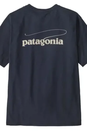 Petit Prix Patagonia M's Casting Logo Responsibili-Tee Smolder Blue - S