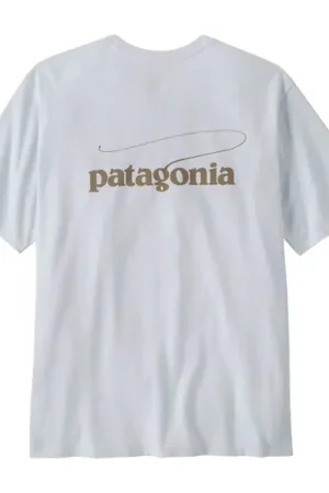 Patagonia M's Casting Logo Responsibili-Tee WHI - L Offre Limitée