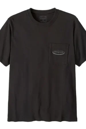 Patagonia M's MW '95 Oval Logo Pocket Tee Black - XL Satisfait Ou Remboursé