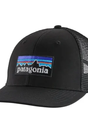 Prix Bas Patagonia P-6 Logo Trucker Hat Black