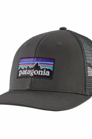 Promotion Patagonia P-6 Logo Trucker Hat Forge Grey