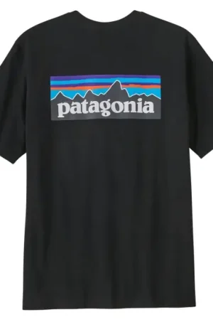 Patagonia M's P-6 Logo Responsibili-Tee Black, XXL Promotion