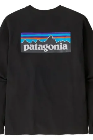 Meilleur Choix Patagonia M's L/S P-6 Logo Responsibili-Tee Black, XL
