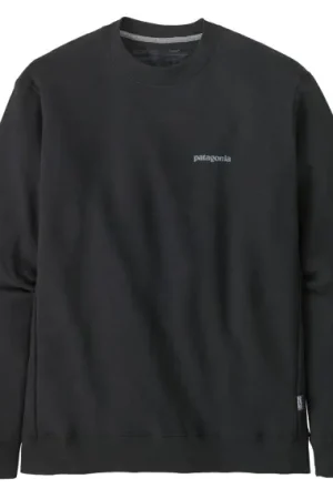 Offre Limitée Patagonia Fitz Roy Icon Uprisal Crew Sweatshirt Ink Black - L