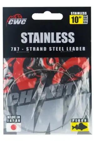 Petit Prix CWC 7x7 Finesse Wire Leader 10'' 25lbs - 2pcs