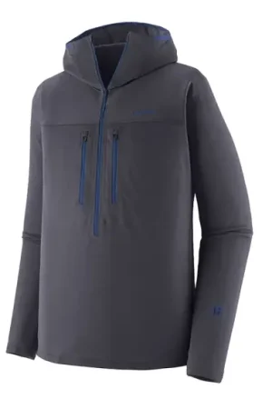Patagonia M's R1 Ultralight Hoody Smolder Blue - M Offre Limitée