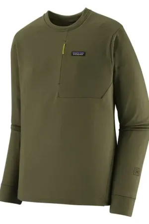 Patagonia M's R1 Thermal Crew, Pine Needle Green - M Must-Have