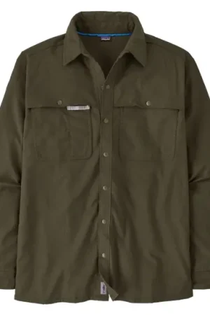 Soldes Patagonia M's Early Rise Stretch Shirt Pine Needle Green - M