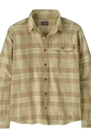 Solde Patagonia M's L/S LW Fjord Flannel Shirt BWST - XXL