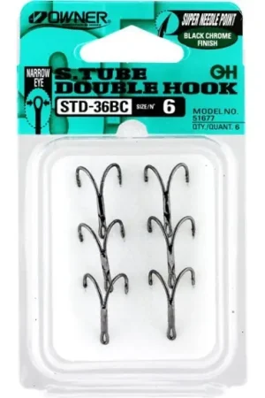 Vente Flash Owner STDN-36BC Double Tube Hook (6-pcs) #8