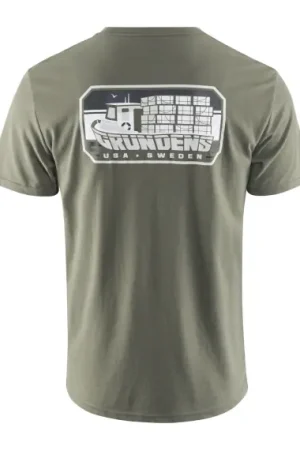 Grundéns Trapper SS T-Shirt Forest Heather - XL Prix Promo