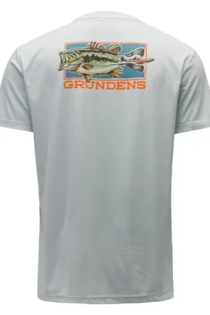 Grundéns Off to the Races SS Tech Tee Grey Mist - M Prix Choc