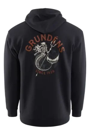 Vente Directe Grundéns Displacement DWR Hoodie Dead Reckoning Black - M