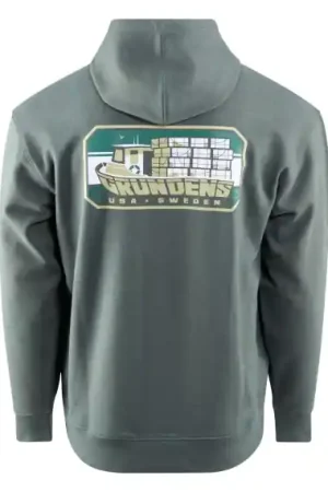 Expédition Rapide Grundéns Displacement DWR Hoodie Trapper Forest Heather - XL