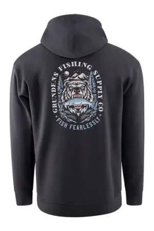 Top Vente Grundéns Bear Essentials Hoodie Black - XXXL