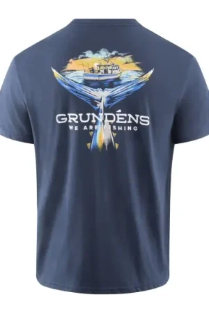 Grundéns Tuna Tailscape SS T-Shirt Dark Navy - M Bon Marché