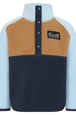 Didriksons Monte Kids Half Button Navy - 130 Acheter En Ligne