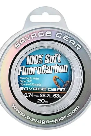 Top Vente Savage Gear Soft Fluoro Carbon 1.0mm 15m 111lb 50.5kg