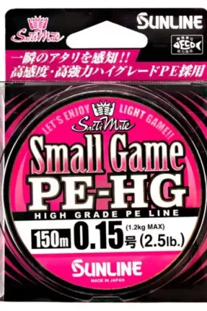 Sunline Small Game PE HG 150m Pink - 3,3kg/8LB Commander Maintenant