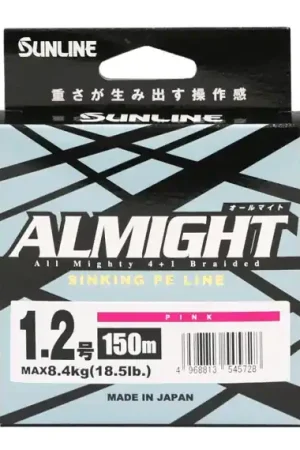 Offre Limitée Sunline Almight Pink 150m, 16.5lb