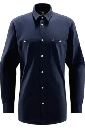 Haglöfs Curious Hemp Shirt Men Tarn Blue - M Top Vente