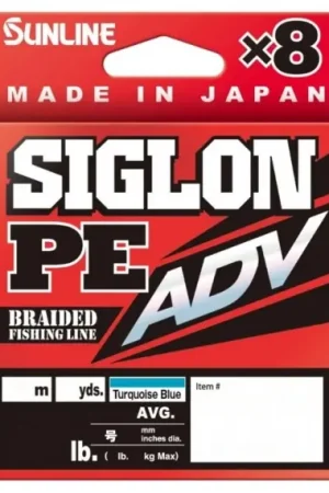 Sunline Siglon PE ADV (x8) 150m Turquoise Blue 9,09kg/20LB - 0,223mm Promotion Saisonnière