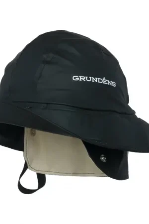 Grundéns Rain Hat Sandhamn 21 - Black, M Satisfait Ou Remboursé