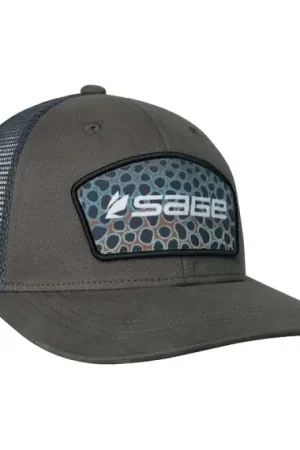 Sage Patch Trucker Green - Brown Trout One Size Jusqu'à Épuisement Des Stocks