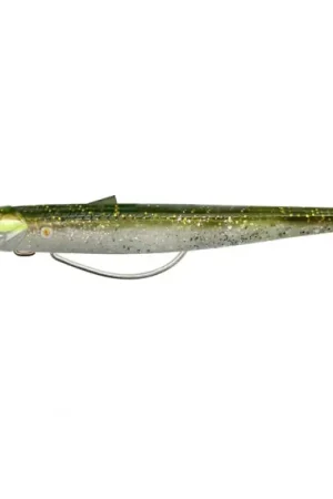 Certifié Savage Gear Sandeel V2 Weedless 11.5cm 22g Sinking 2+1 - Khaki