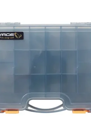 Certifié Savage Gear Lurebox 2 Sided Smoke Large 29.5x20.5x6.2cm