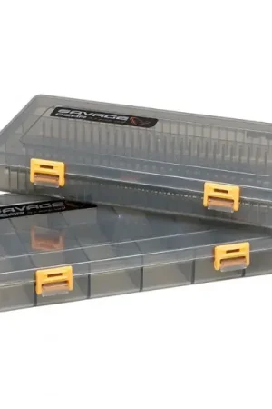 Vente Flash Savage Gear Flat Lure Box Smoke Kit 2pcs 23x11x3.5cm