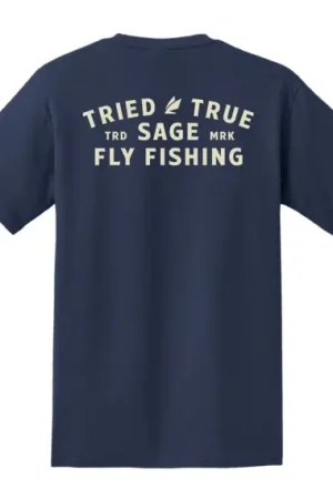 Sage Tried and True Pocket T-shirt Navy - M Authentique