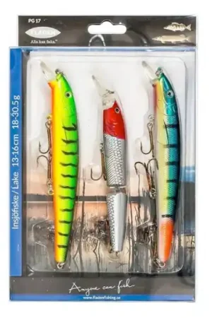 Fladen Pike-Gös Wobbler 3-pack Prix Choc