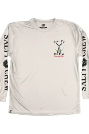 Salty Crew Tailed L/S Tech Tee Rashguard White - S Soldes