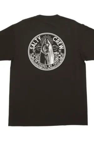 Salty Crew In Fishing We Trust S/S Tee Black - XXL Populaire