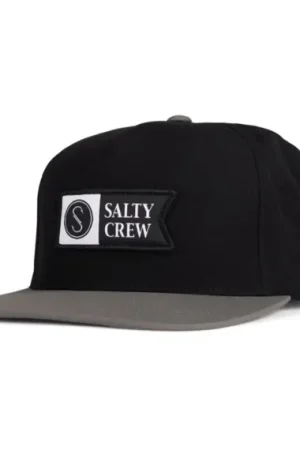 Salty Crew Alpha Tech 5 Panel Black/Coffee Promotion Saisonnière