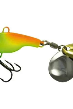 Remise Trendex Rotation Jig, Double Spoon - Orange/Lime Green