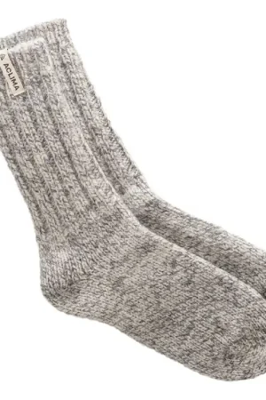 Paiement Sécurisé Aclima Norwegian Wool Socks Grey / White - 36-40