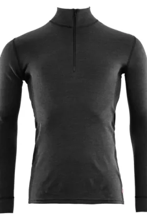 Aclima WarmWool Mockneck M's Marengo/Jet Black - XL Produit De Marque