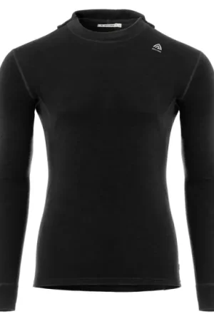 Aclima WarmWool Hoodsweater V2 M's Jet Black - L Certifié