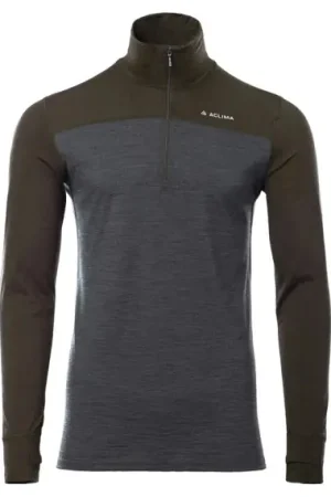 Aclima LightWool 180 Polo w/ zip M's Tarmac / Marengo - XXL Acheter Direct