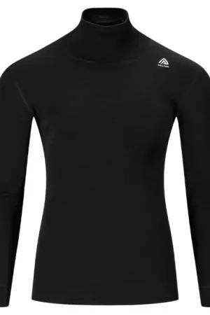 Aclima WarmWool Roll Neck M's Jet Black - XL Nouvelle Collection